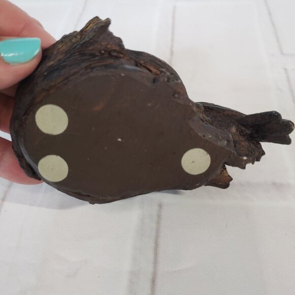 Darling Small Brown Stoneware Woodland Bird on Nest Ring Bowl Dish 4" Holder - Picture 3 of 5